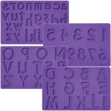 *Wilton Fondant & Gum Paste Mold Letters/Numbers set/4