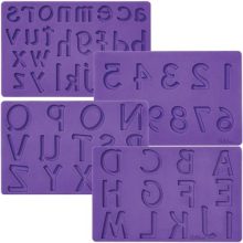*Wilton Fondant & Gum Paste Mold Letters/Numbers set/4