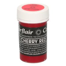Sugarflair Paste Colour Pastel CHERRY RED 25g