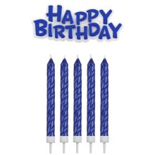 PME Candles & Happy Birthday Blue pkg/17