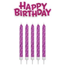 PME Candles & Happy Birthday Pink pkg/17