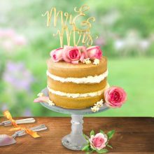 *PME Cake Topper Ausstecher Mr & Mrs – Skript
