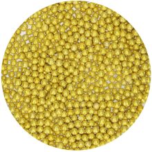 FunCakes Zuckerperlen 4mm – Metallic Gold – 80g