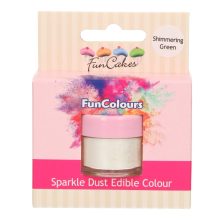 *FunCakes Edible FunColours Sparkle Dust – Shimmering Green