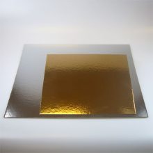 FunCakes Cake Cartons Silver/Gold Square 20 x 20cm
