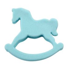 *PME Handcrafted Sugar Toppers – Blue Rocking Horse 63 x 47mm