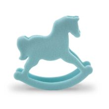 *PME Handcrafted Sugar Toppers – Blue Rocking Horse 63 x 47mm