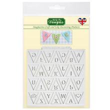 Bunting Alphabet Silicone Mould