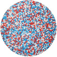 FunCakes Nonpareils 2mm – Red-White-Blue – 80g MHD Rabatt