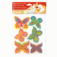 Edible Wafer Paper-Set 6er – Schmetterlinge 2