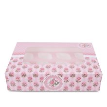 Städter Muffin- & Cupcakebox Rosengarten 33 x 16,5 x 7,5 cm 12er