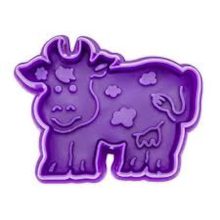 Städter Präge-Ausstecher Kuh 7 cm Lila / Violett