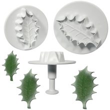 PME Holly leaf plunger cutter set/3 Large size