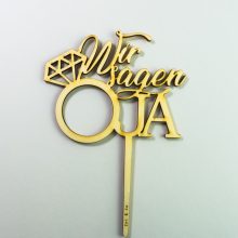 Cake Topper – Wir sagen Ja