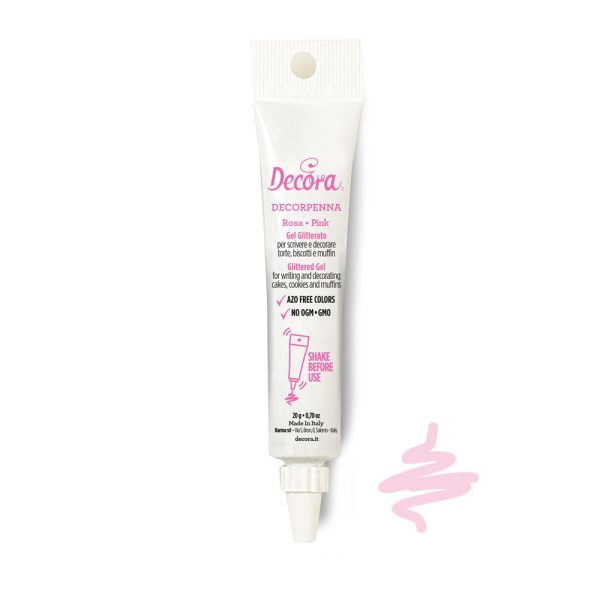 Decora Gel Dekorschrift - Pink - 20g