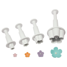 PME Flower Blossom Plunger Cutter set/4