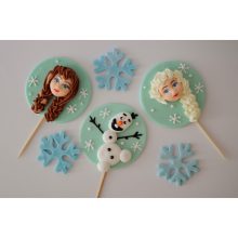 Zuckerdekoration 6er – Set – Frozen 2D