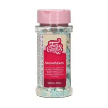 *FunCakes Streudekor-Mix – Schneeflocken – Weiss/Blau – 50g