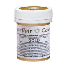 Sugarflair Schokoladenfarbe Gold 35g – E171 Free 35g