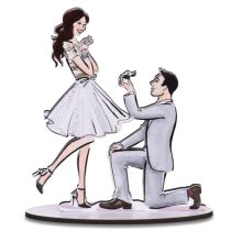 Modecor – Topper Brautpaar Heiratsantrag