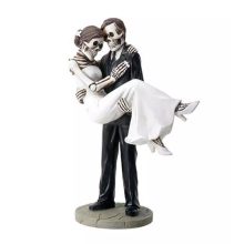 Dekorative Figur Heiraten – Brautpaar Skelett – Auf Händen Getragen