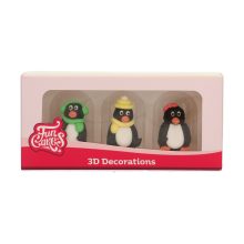 FunCakes Zuckerdekoration 3D – Penguin Set/3