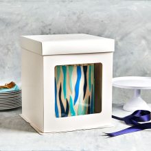 FunCakes Tall Cake Box 21 x 21 x 23,5 cm – Weiß