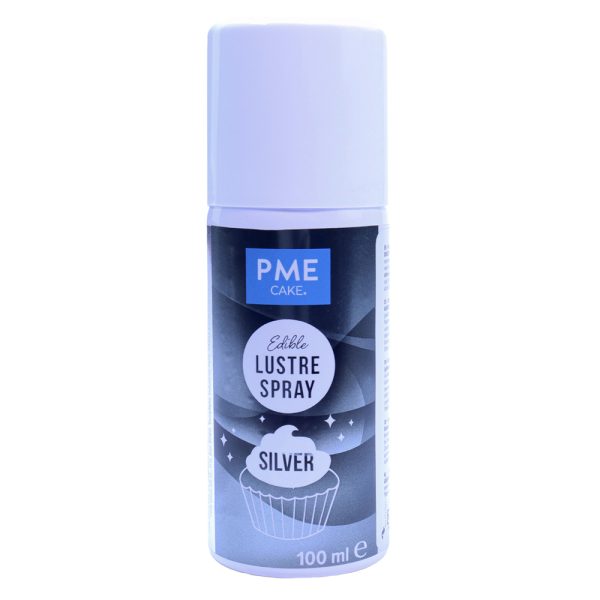 PME Edible Lustre Spray - Silver 100ml