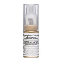 Sugarflair Pumpspray Glitzerstaub -Extremes Gold-