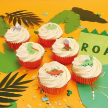 PME Zuckerdekoration Cupcake-Topper, Dinosaurier, Pk/6