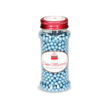 Cake Masters Zuckerperlen soft 5mm – blau glimmer 70g